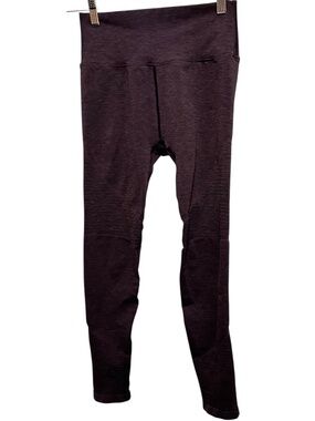 Alphalete Revival Compression Leggings Deep Plum Purple Size Large